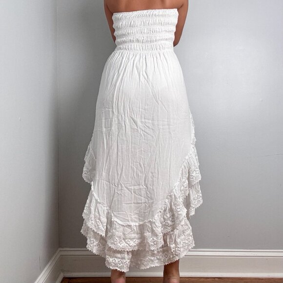 White Boho High Low Dress - Picture 8 of 15